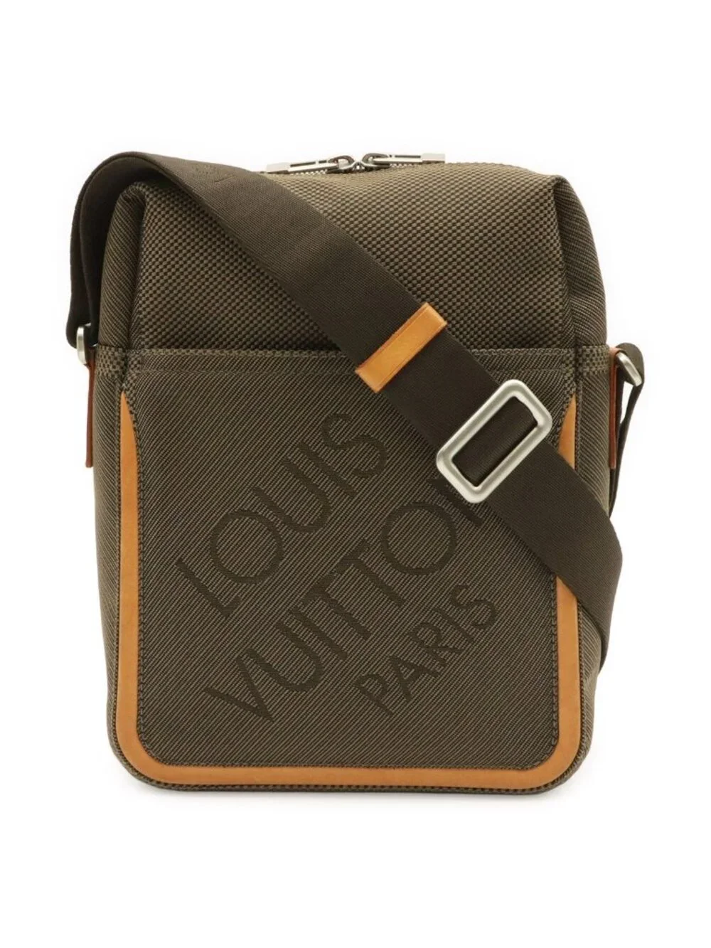 Louis Vuitton Damier Geant Shoulder Bag Crossbody Canvas Tail Khaki